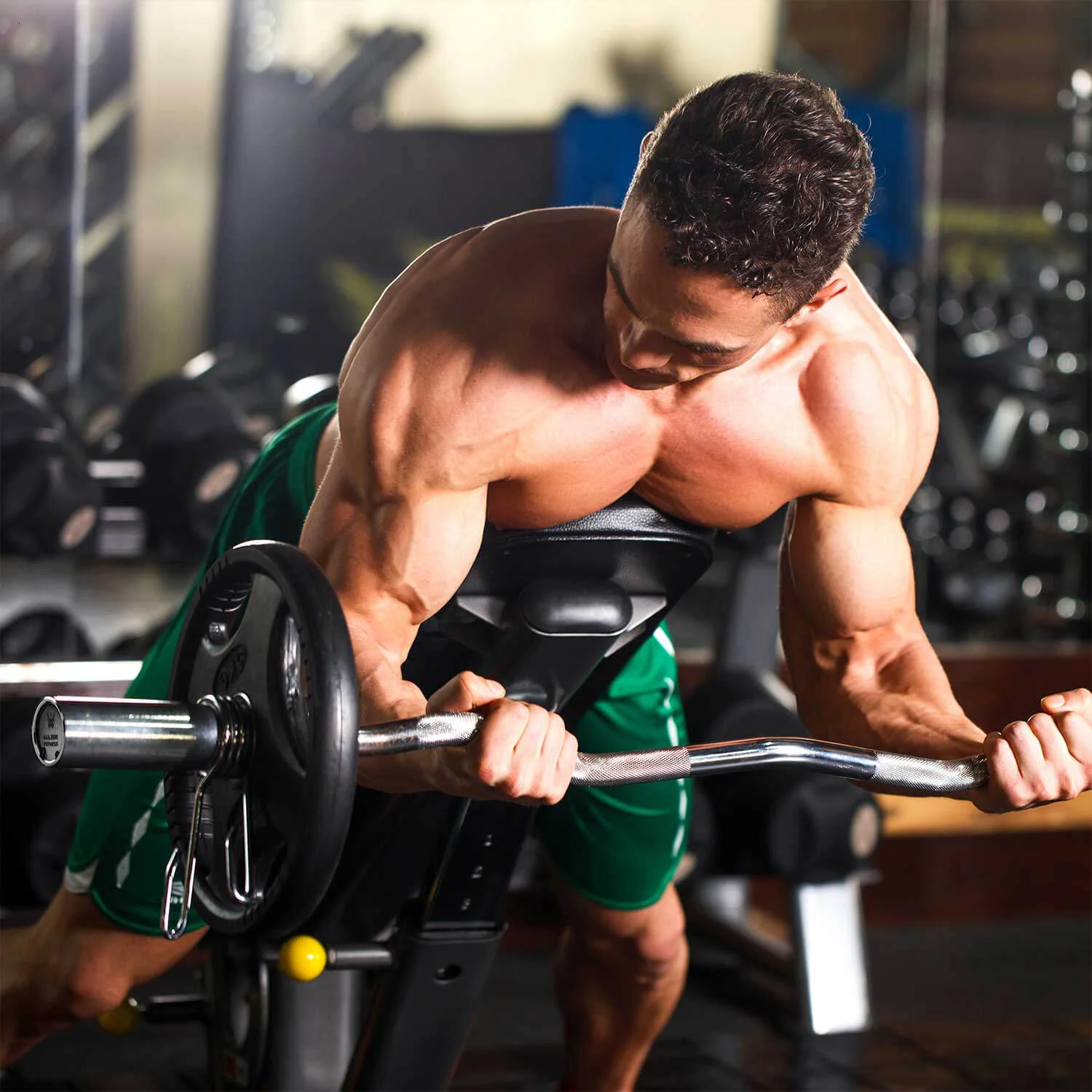 Major Fitness 4ft Olympic EZ Curl Barbell - Image 9