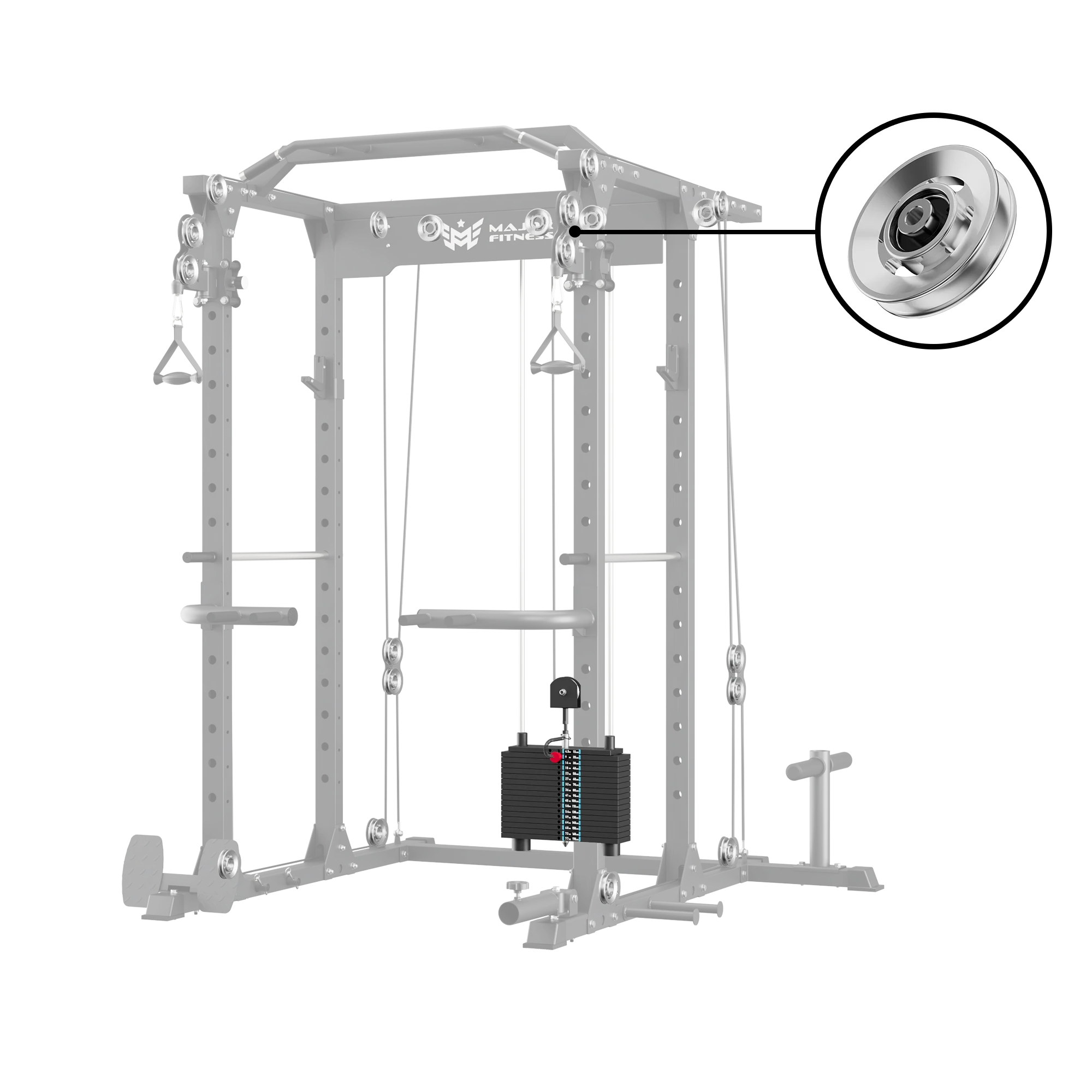 Major Fitness Aluminum Pulley & Weight Stack Bundle - Image 10
