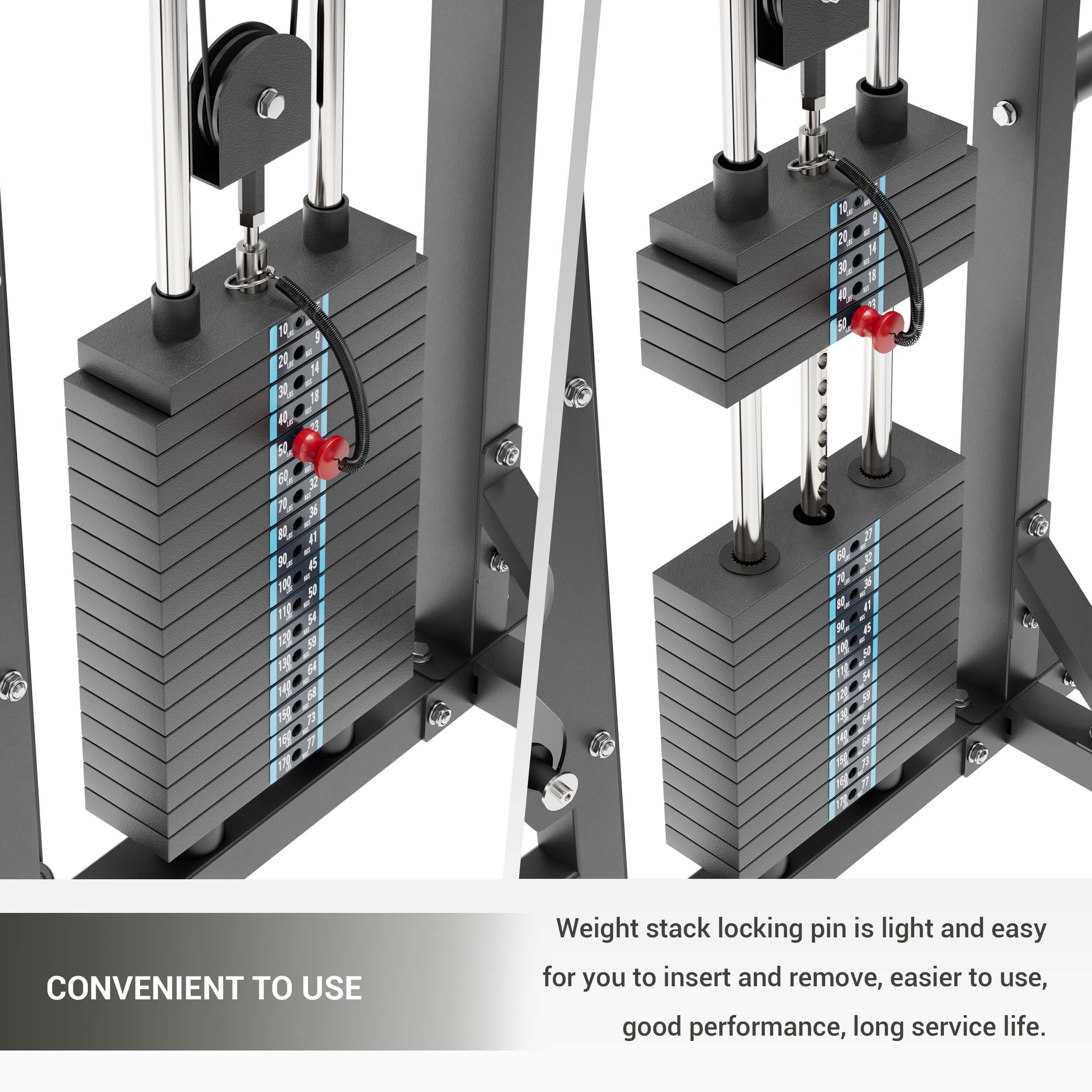 Major Fitness Aluminum Pulley & Weight Stack Bundle - Image 6