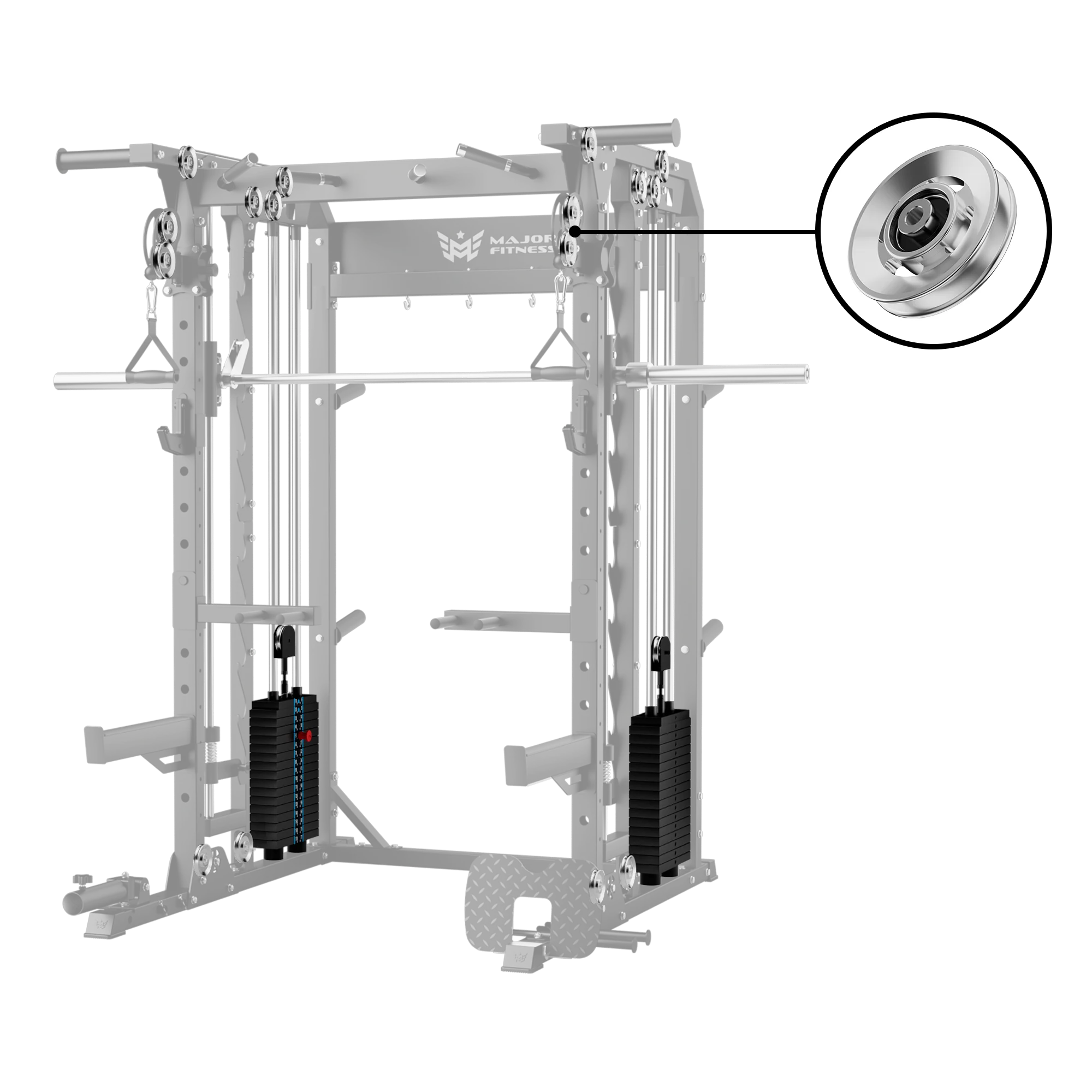Major Fitness Aluminum Pulley & Weight Stack Bundle - Image 7