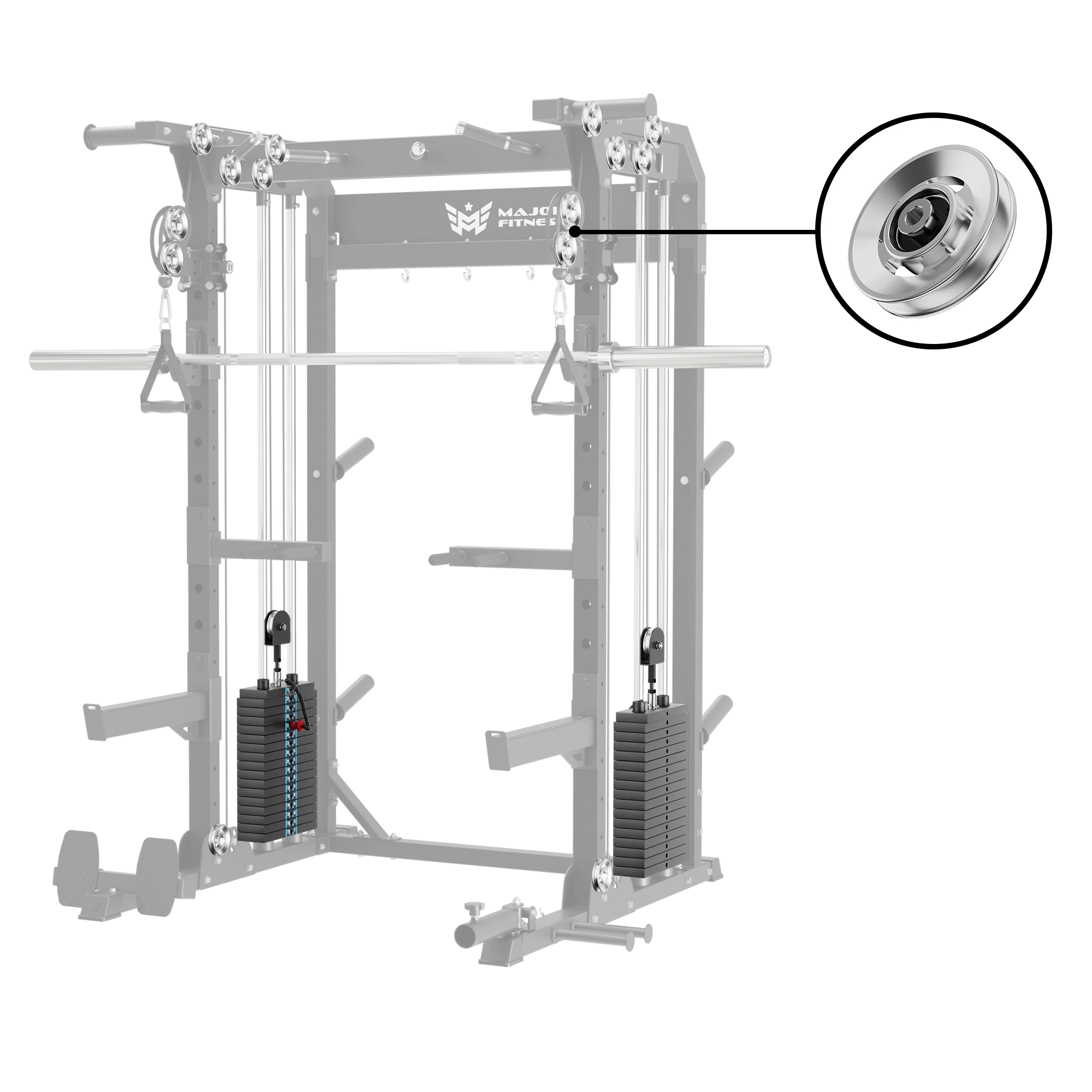 Major Fitness Aluminum Pulley & Weight Stack Bundle - Image 9