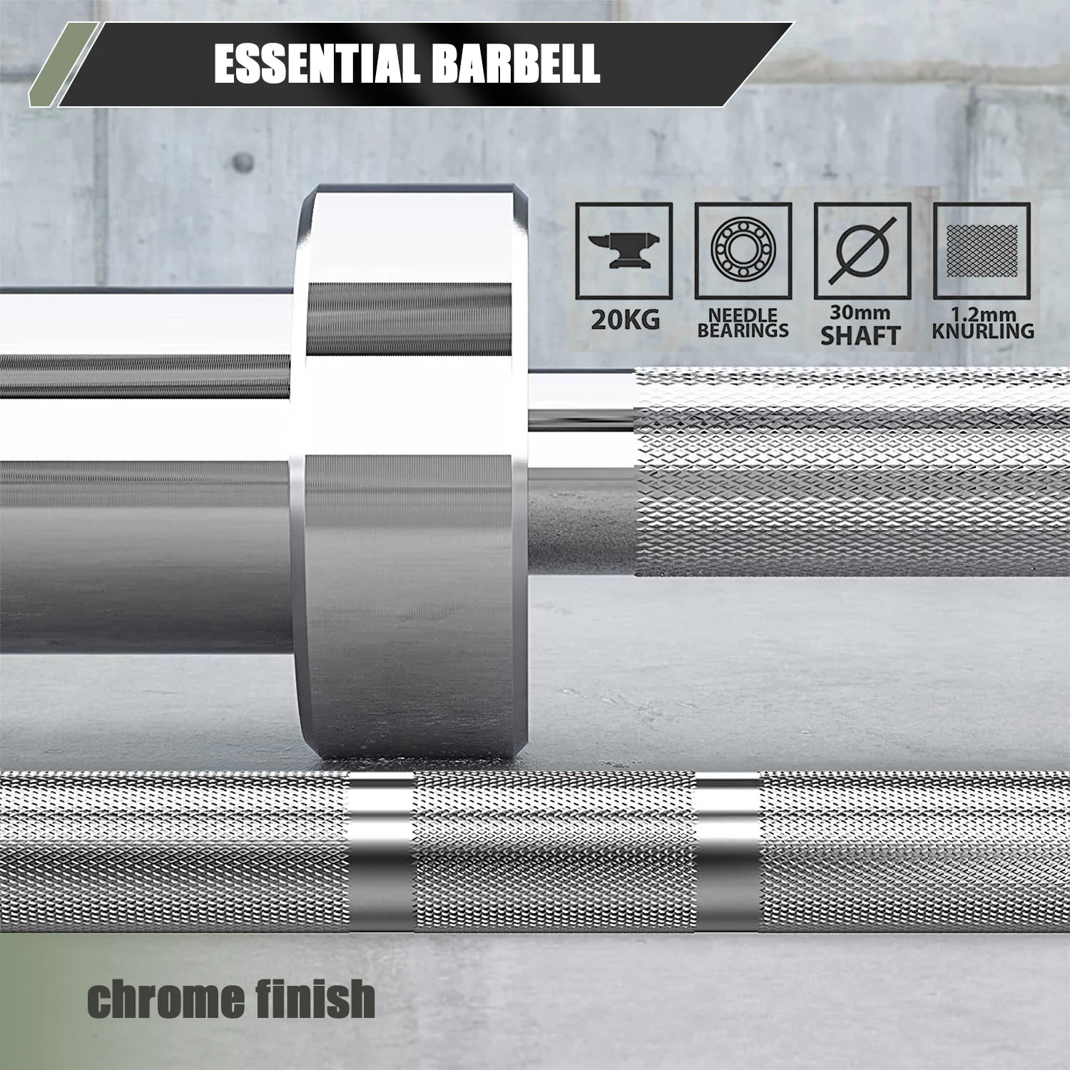 Major Fitness 7ft 20kg Home Gym Barbell - Image 10