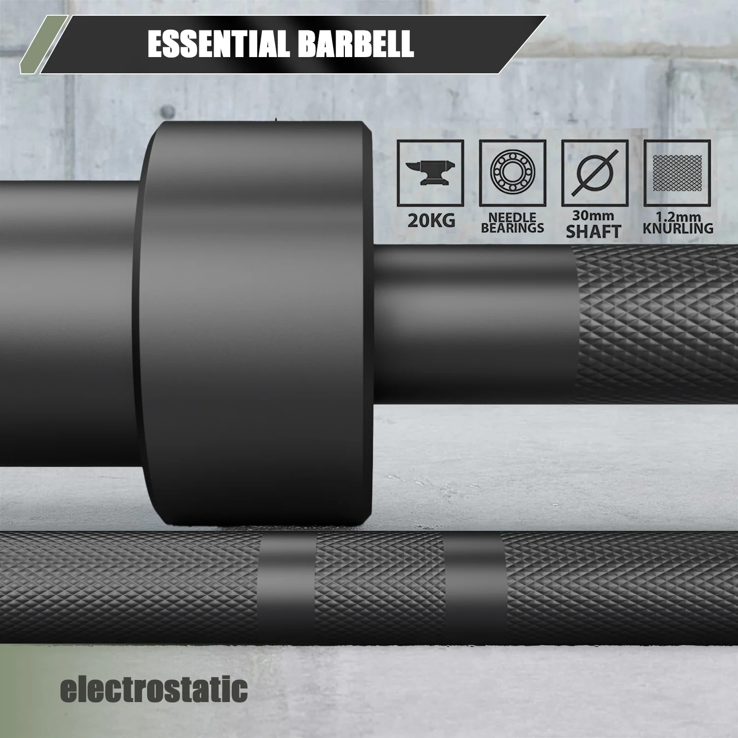 Major Fitness 7ft 20kg Home Gym Barbell - Image 6