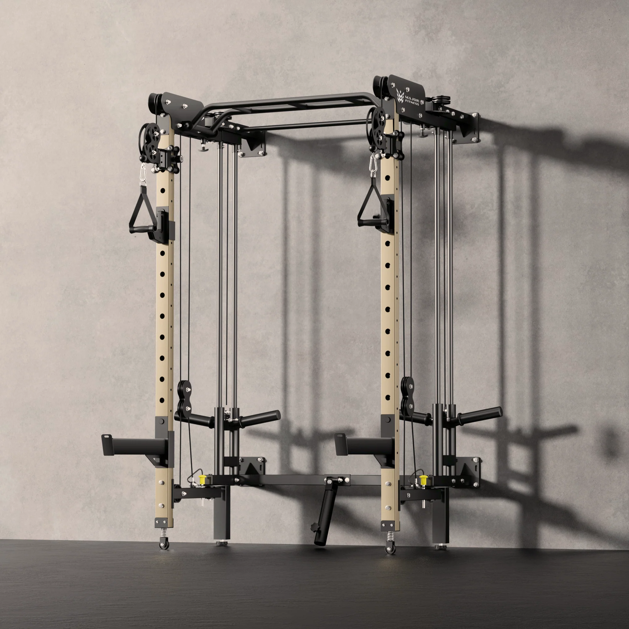 Major Fitness F35 All-In-One Home Gym Wall-Mount Folding Power Rack - Image 5