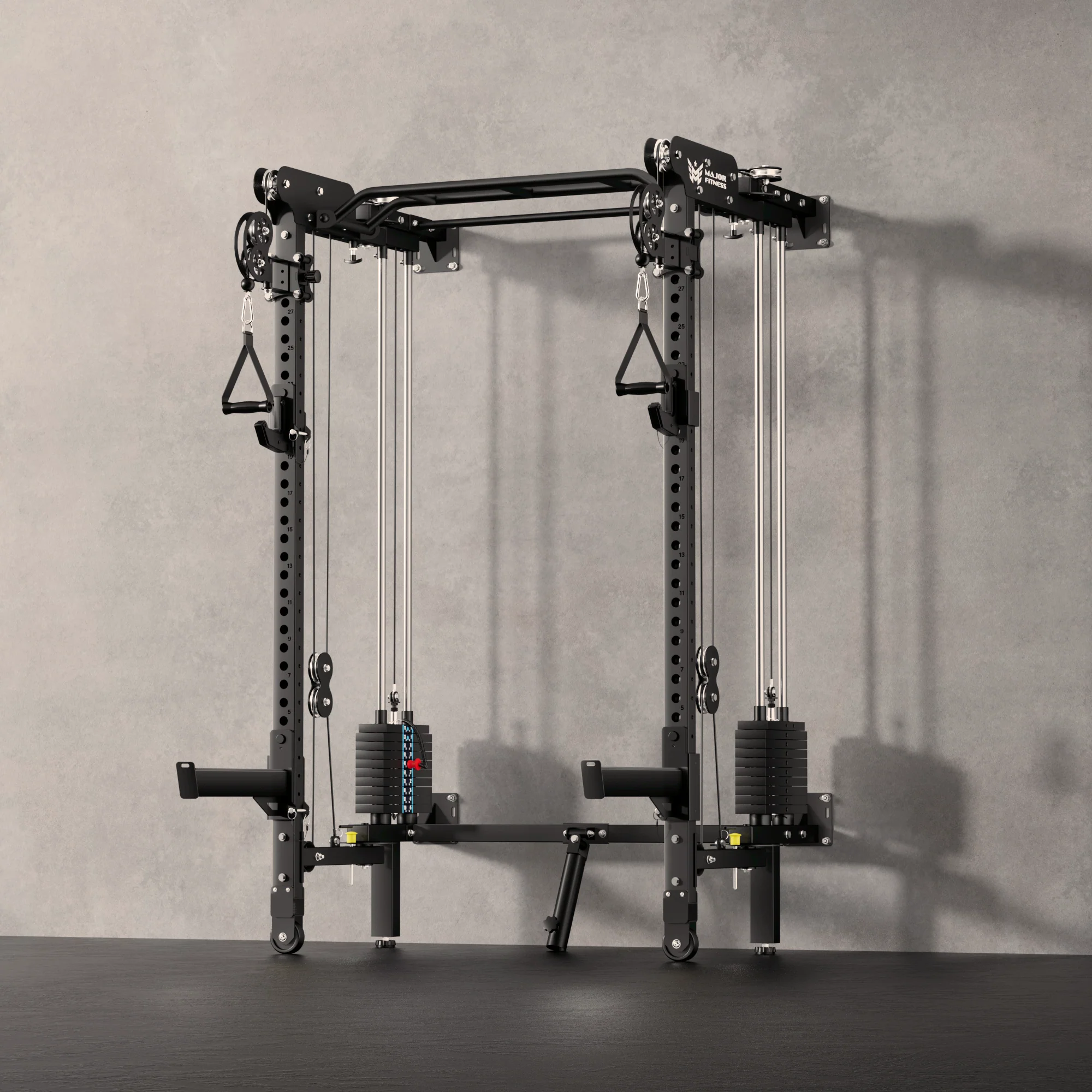 Major Fitness F35 All-In-One Home Gym Wall-Mount Folding Power Rack - Image 6