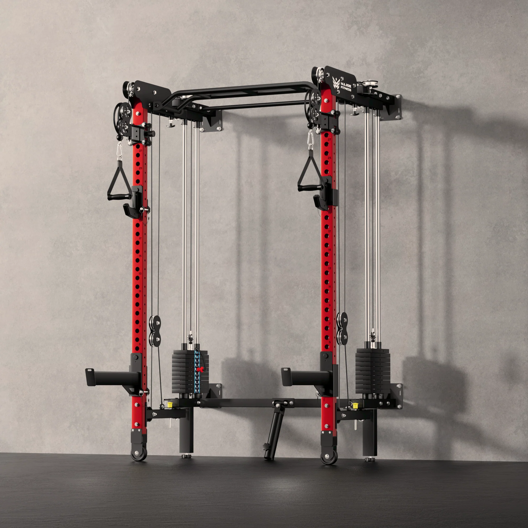 Major Fitness F35 All-In-One Home Gym Wall-Mount Folding Power Rack - Image 7