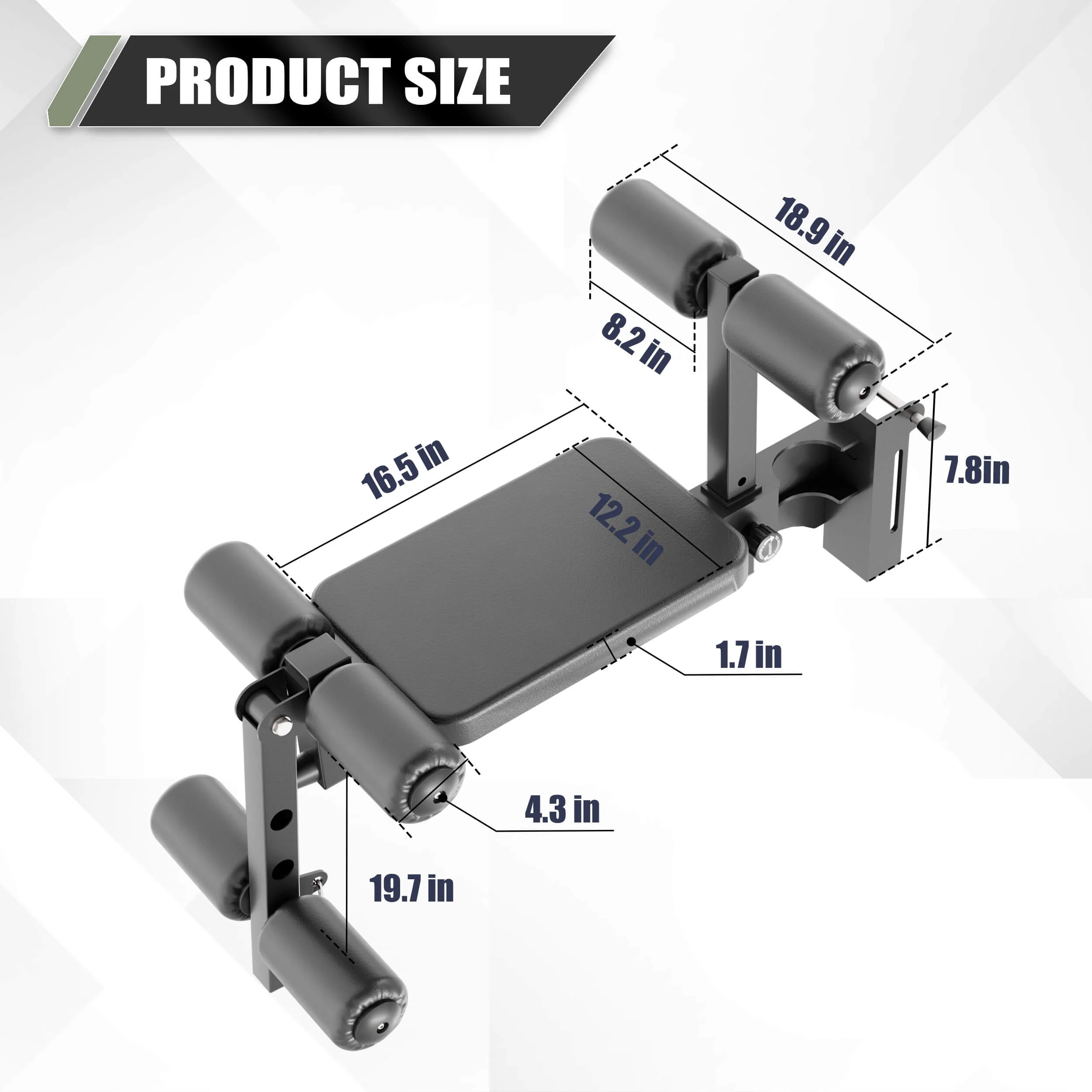 Major Fitness Rack Mounted Leg Extension - Image 6