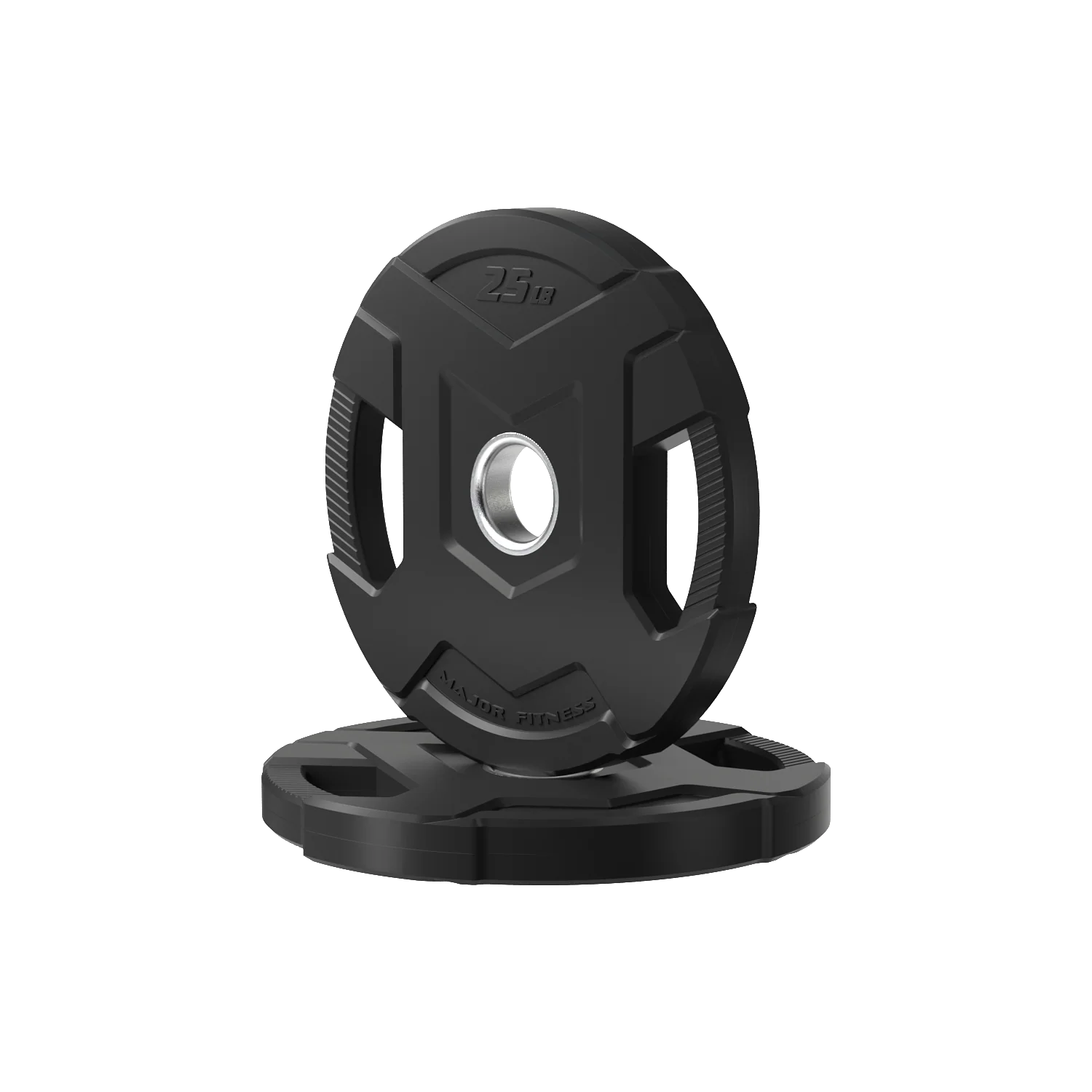 Major Fitness Rubber Coated Olympic Cast Iron Grip Plates - Image 10