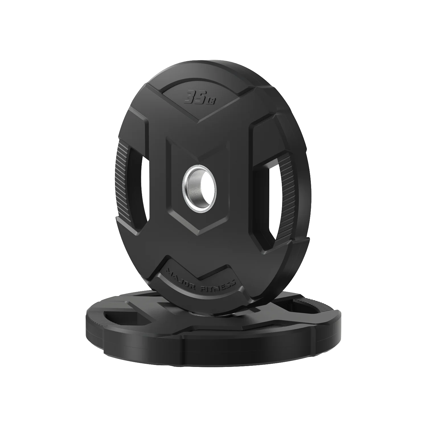 Major Fitness Rubber Coated Olympic Cast Iron Grip Plates - Image 13