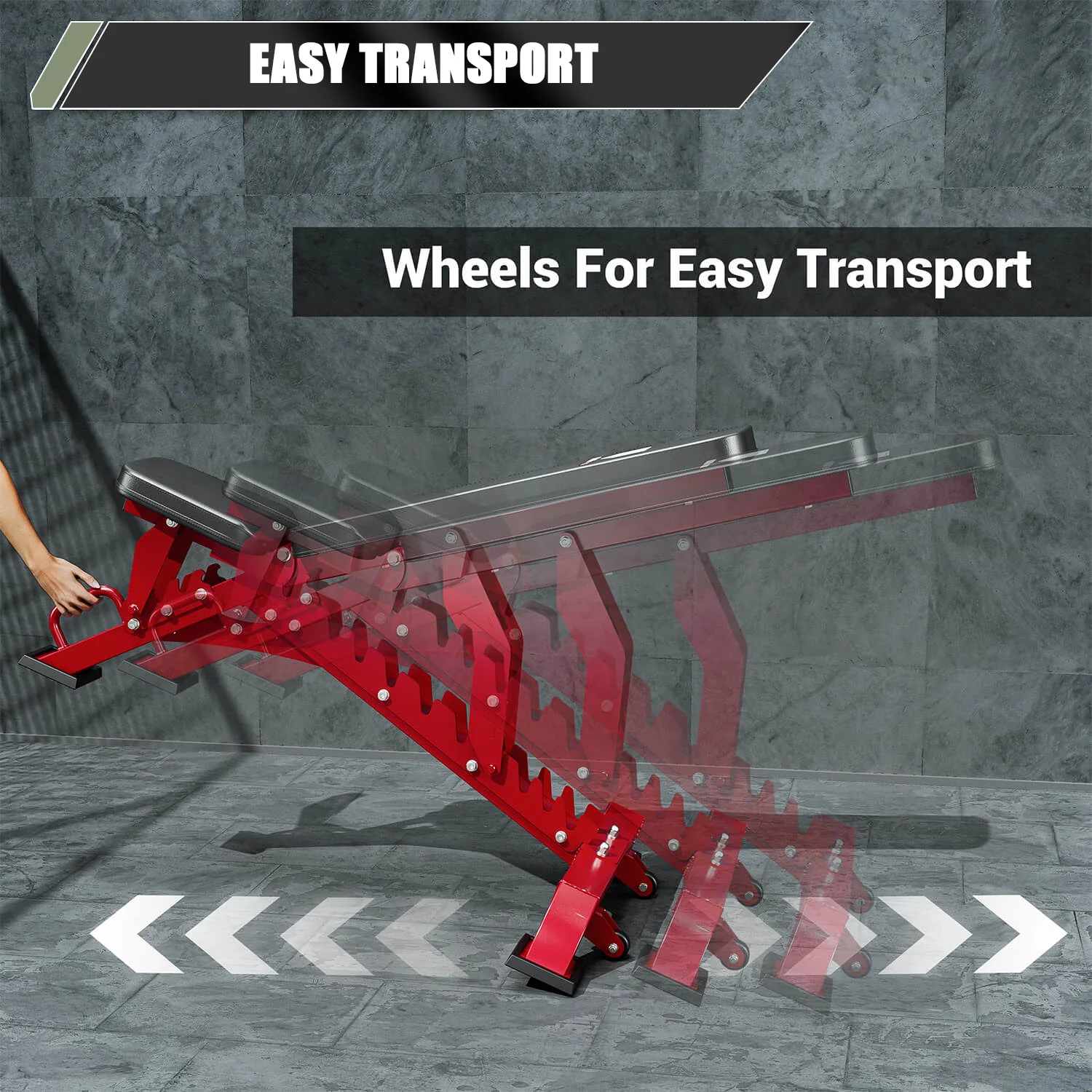 Major Fitness Adjustable Bench | 1300Lbs Capacity Weight Bench PLT01 - Image 9